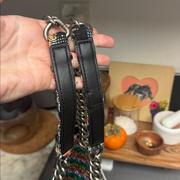 Kurt Geiger Rainbow 🌈 Tweed Large Shoulder Bag - Picture 12 of 12